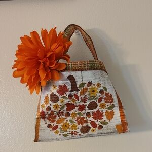 Floral Autumn Mini Smashed Can with Orange Flower